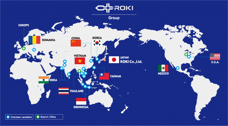 ROKI Co., Ltd.'s Global Network Map